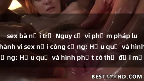 sex bà nội trợ Nguy cơ vi phạm pháp luật khi thực hiện hành vi sex nơi công cộng: Hậu quả và hình phạt có thể đối mặt